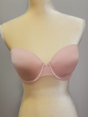 Victoria's Secret The Nakeds Lined Strapless Bra - Light Pink Sz 32DD